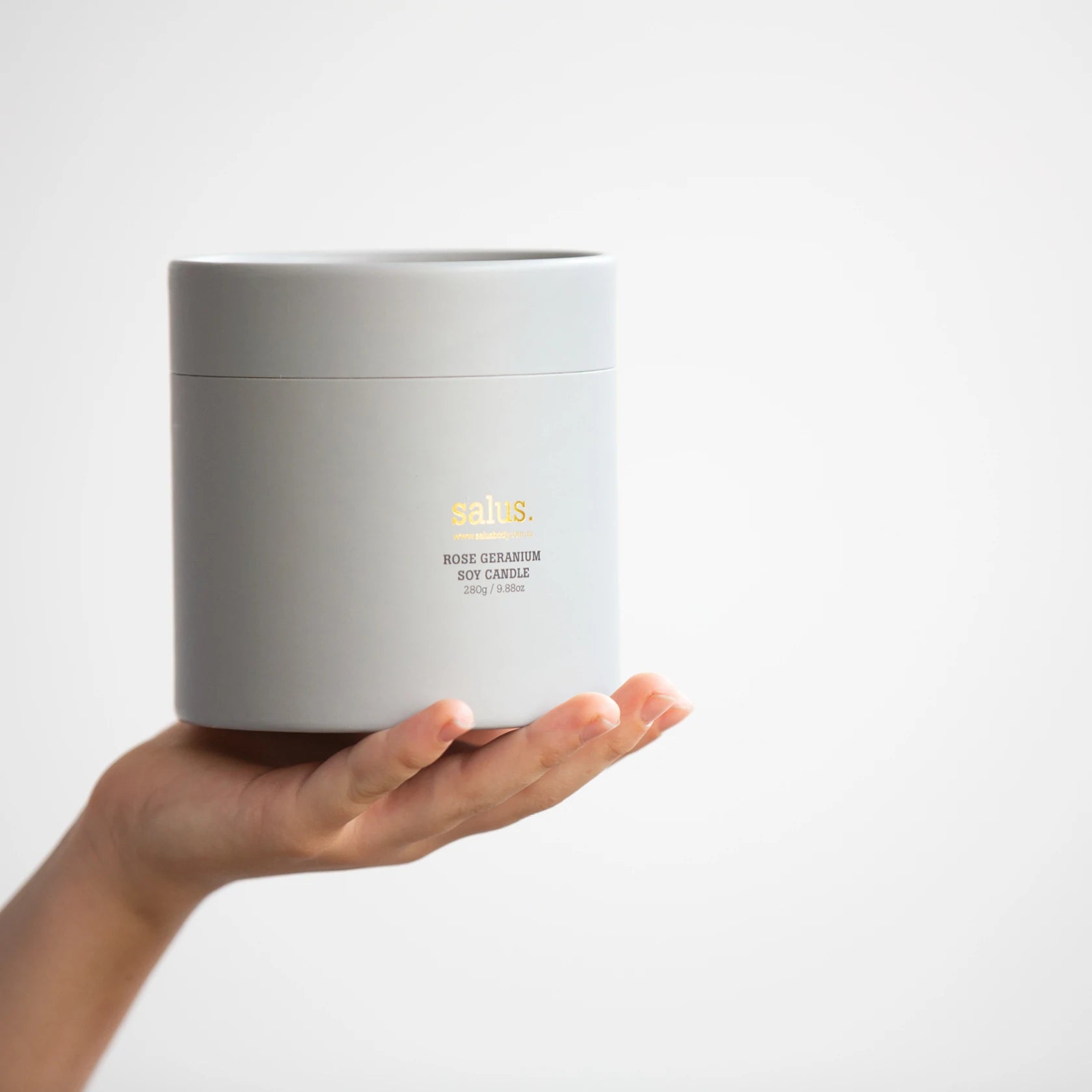SALUS - ROSE GERANIUM SOY CANDLE