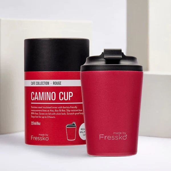 MADE BY FRESSKO - CAMINO REUSABLE COFFEE CUP 340ML/12OZ - ROUGE