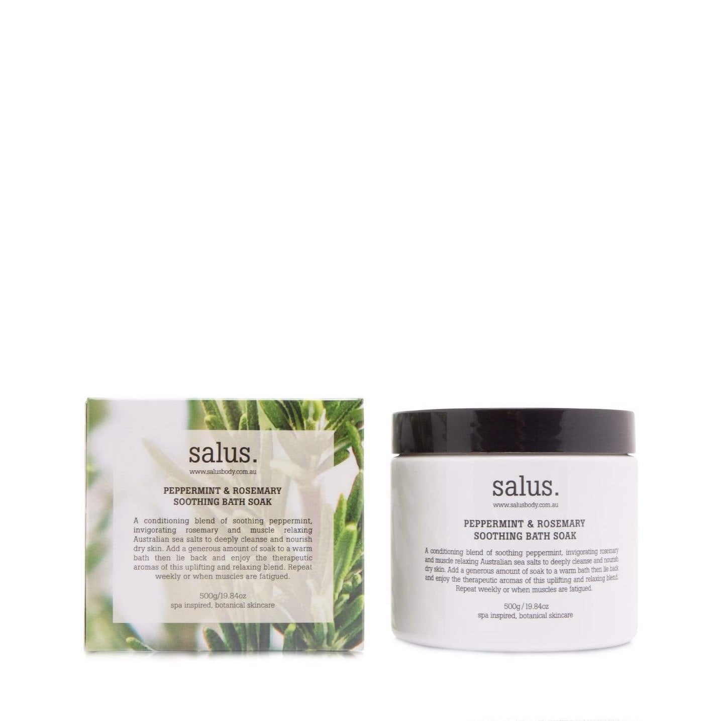 SALUS - PEPPERMINT & ROSEMARY SOOTHING BATH SOAK - 500G