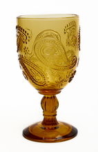 Load image into Gallery viewer, WANDERING FOLK - AMBER GOBLET GLASS (SET OF 2)
