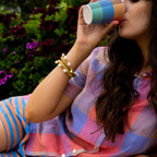 KIP & CO - SKYLINE TARTAN DRINK CUP 2P SET