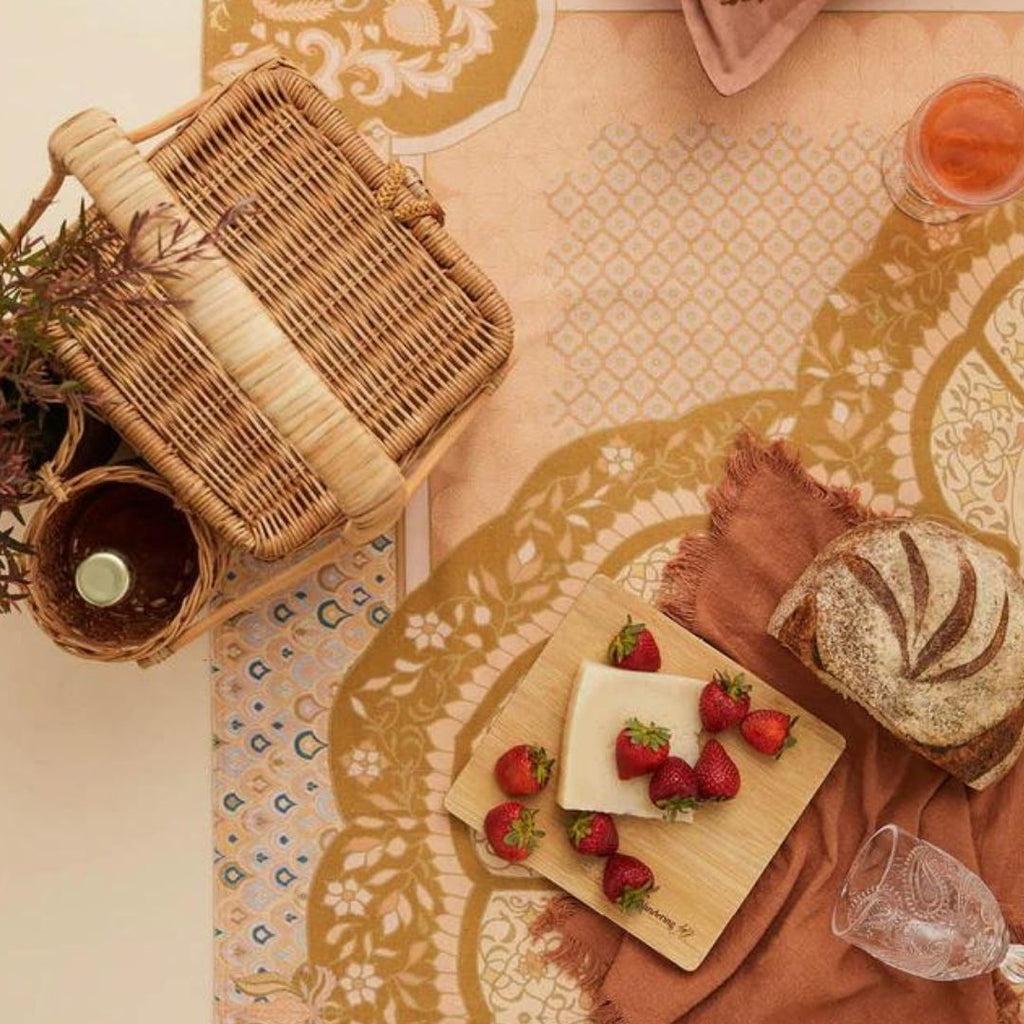 WANDERING FOLK - WILD PEACH PICNIC RUG