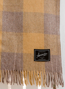 THE GRAMPIANS GOODS CO. - RECYCLED WOOL STANDARD PICNIC BLANKET - WATTLESEED