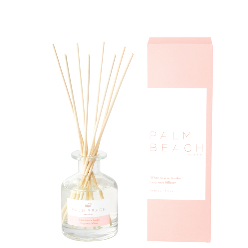 PALM BEACH COLLECTION - MINI FRAGRANCE DIFFUSER - WHITE ROSE AND JASMINE